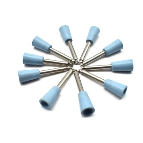 10PCS Mini Mounted Rubber Wheels Jewelry Abrasive Polishing Kit 2.35MM Shank Dremel Rotary Tools