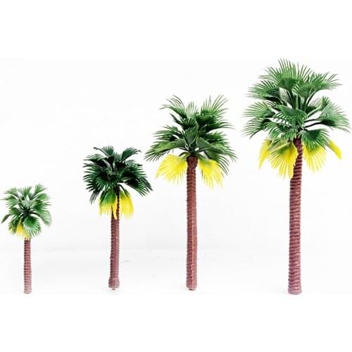 1Pcs Simulation Coconut Tree Model 7/9/12/15cm Palm Tree DIY Layout Props Microlandscape Home Decor Scenery Sand Table Model