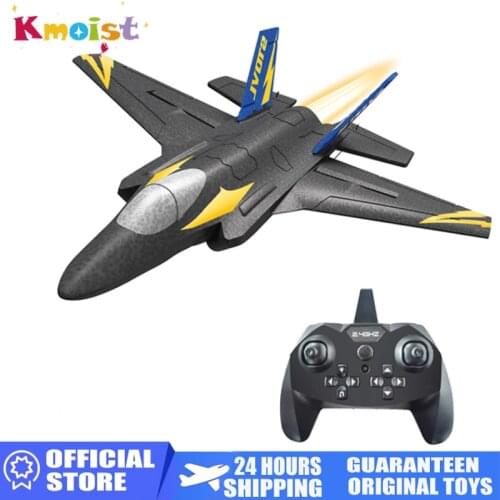 2021 NEW KF605 Glider Airplane Model RC Fixed Wing Drone 2.4G Remote Control EPP Foam Glider Toys for Adults Kids Boys RC Toys