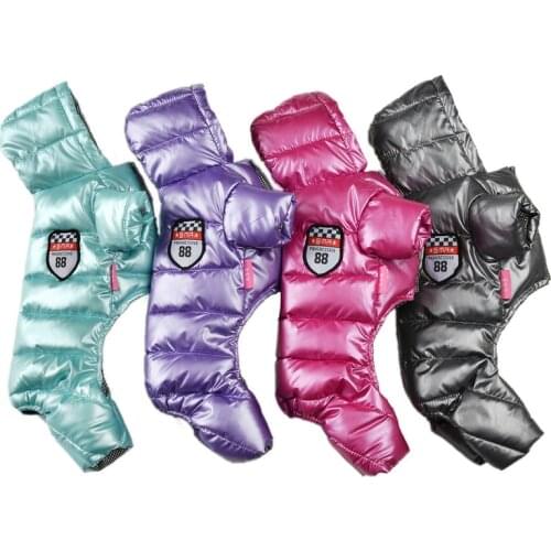 Clothes For Small Dogs Winter Warm Puppy Pet Dog Coats Waterproof Hooded Dog Jacket Jumpsuits Chihuahua Yorkie Clothing Overalls