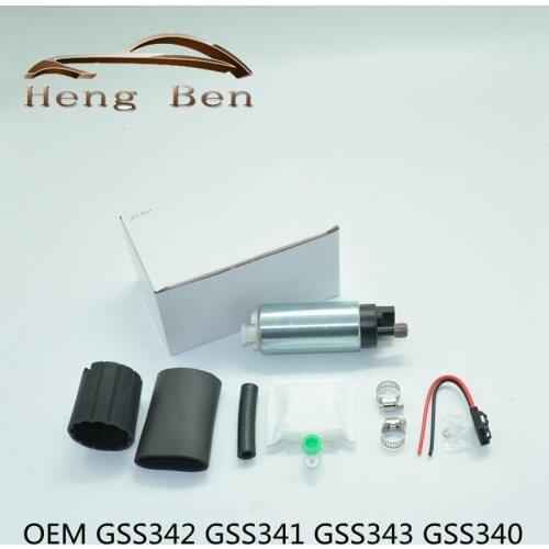 OEM GSS340 GSS341 GSS342 GSS343 High performance 500HP intank internal 255 LPH fuel pump walbro fuel pump for racing and tuning