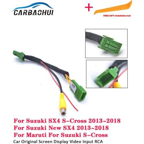 Original Input RCA Wire For Suzuki SX4 S-Cross Maruti New SX4 2013~2018 car Rear View Camera Switch Adapter Connector Cable