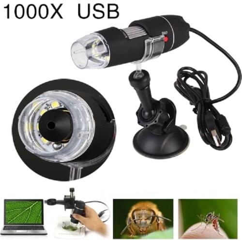 Jetery USB Microscope 1000X USB LED Light Electric Handheld Digital Microscope Rack Suction Tool