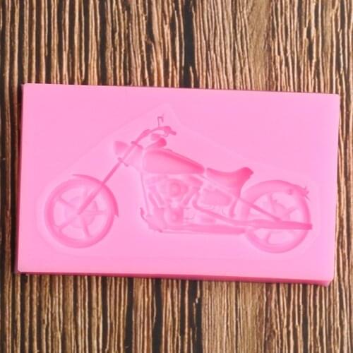 3D Motorcycle Shape Silicone Molds Wedding Cake Decoration Tools Fondant DIY Cake Sugar Baking Mould Chocolate Gumpaste Moulds
