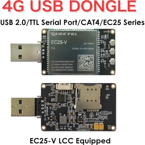 4G LTE USB Dongle Equipped with EC25-V LCC Modem W/SIM Card Slot/GPS LTE FDD B4/B13 Carrier Verizon