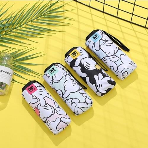 Fashion Finger Dance Women Rain Umbrella Folding Umbrellas Female Sunny Parasol Lovely Paraguas Mini Pocket Travel Umbrella