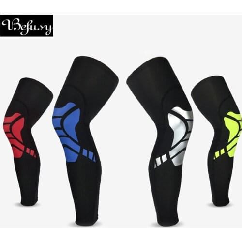1Pair Befusy Unisex Sports Safety Leg Warmers Breathable Lycra Cycling Running Basketball Tight Compression Leg Sleeves Gymgear