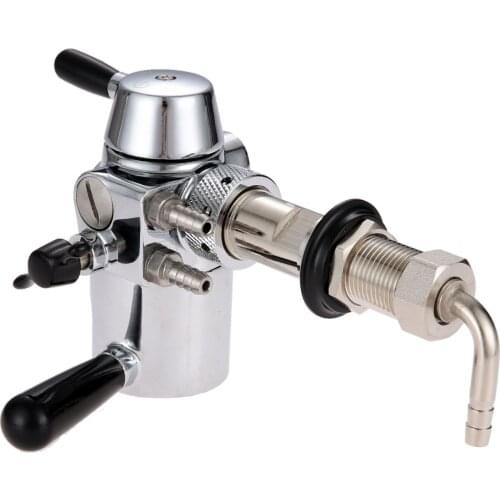 1Pc Stainless Steel Beer Bottle Filler Tap De-foaming 5/8inch Thread Beer Faucet Tap for Home Beer Brewing Remove Foam Equipment
