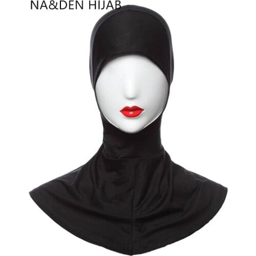 1PC Underscarf Islamic inner Cap Neck head bonnet Head wear neck cover Women full cover Inner hat Modal Muslim headscarf