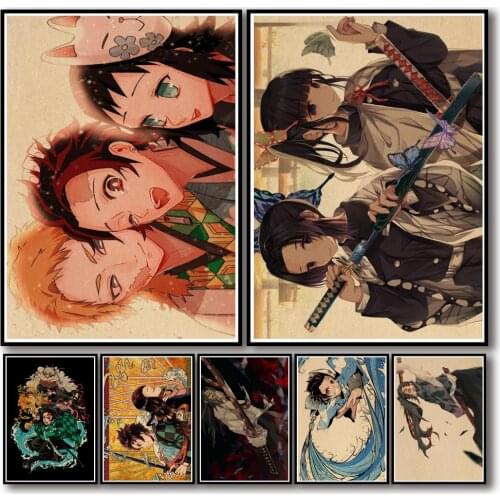 5D DIY Diamond Painting Anime Demon Slayer Full Diamond Embroidery Diamond Mosaic Rhinestone Diamond setting Home Decor