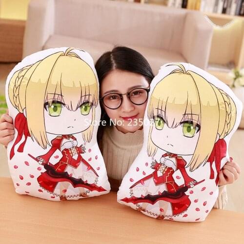 Anime Fate/Grand Order Figure Toy Fate/GO FGO Saber Nero Claudius Caesar Augustus Germanicus Plush Doll Pillow 45cm Cosplay Gift