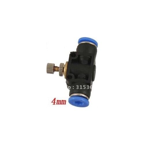 Free Shipping 100PCS/LOT High Quality 4x4mm One Touch Fitting Pneumatic Connector Hand Valve