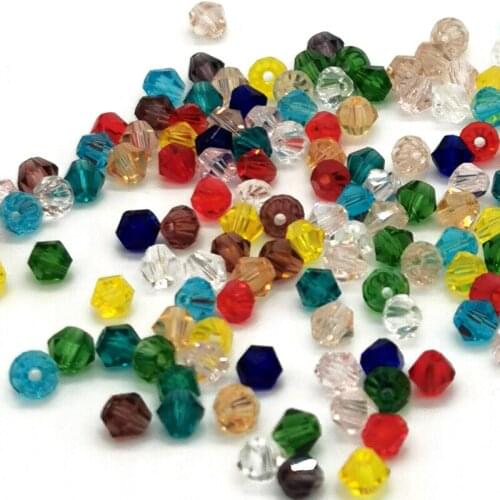 4m5m6m8m AAA Shining Loose Bicone Glass Bead Charms Spacer Crystal Craft Beads DIY Bracelet Making Accessories jewelry wholesale