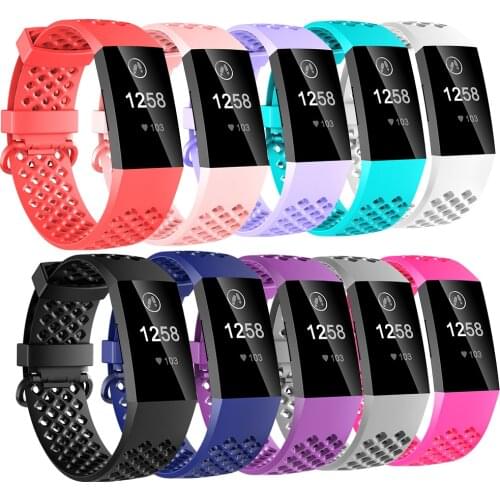 Baaletc For Fitbit Charge 3 TPU SmartWatch Band Bracelet Charge 3 Wrist Strap Replacement Sport Band For Fitbit Charge3