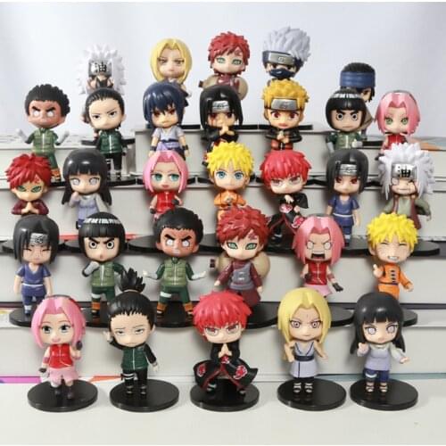 6-12pcs/Set Mini Style Anime Kakashi Sasuke Sakura PVC Action Figure Figurines for Decoration Collection Gift Toys Figure