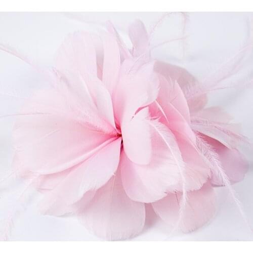 Elegant/ Luxurious Feather Bridal Hair Clip 12 Petals Headpiece With Feather Decoration Wedding/Special Occasion/Party Headpiece