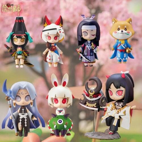 Blind Box Anime Onmyoji Kira Second Series Toys PVC Action Figure Kawaii Doll Collection Children Friend Gift Desktop Decoration