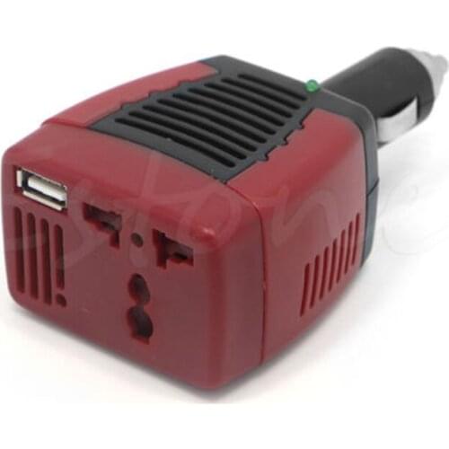 Hot HOT Car DC 12V to AC 220V 75W Power Inverter Adapter USB 5V YHQ