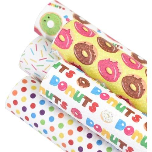 HSDCraft 20x34cm A4 Food Series Faux Synthetic Leather Fabric