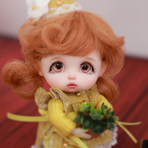 Ob11 Bobo BJD Doll 1/11 Tiny Ball Jointed Doll Resin Toys for Kids Surprise Gift for Girls Sunshine Baby Art Collection