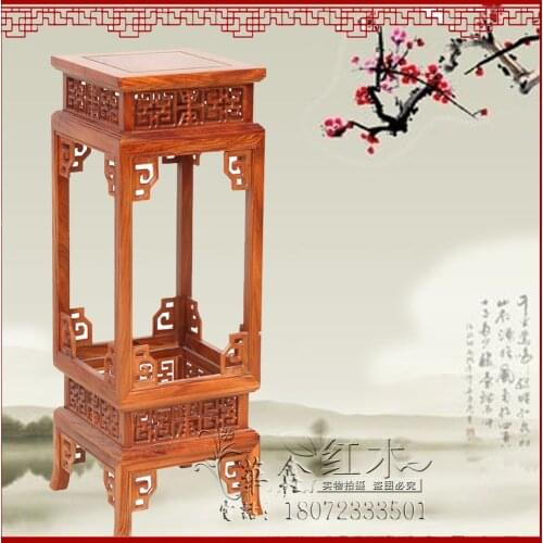 Mahogany furniture rosewood flower lantern to spend a few corner a few solid wood furniture Ming lanterns flower bonsai frame