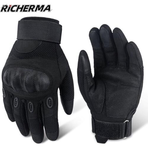 Richerma Motorcycle Gloves Knuckles Protective Touchscreen Durable Winter Gloves For Men Snowmobile Motocross Tactical Gloves