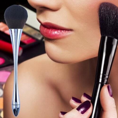 Makeup Brush Soft Slim Handle Nylon Nail Art Dust Cleaner Brush Nail Polishing Dust Cleaner Powder Makeup Brush Manicure Tool