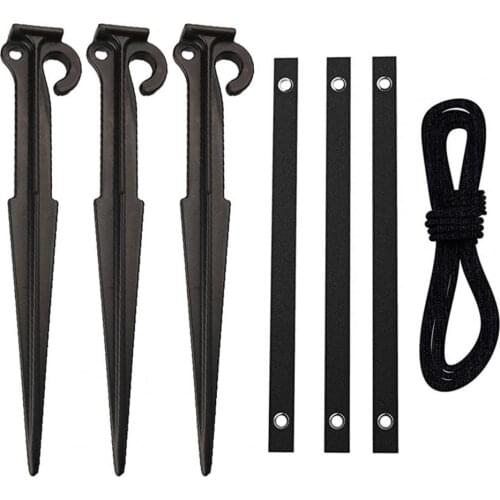 1 Set Garden Tree Stake Kit Plastic Plant Fixed Tree Nail Plant Support Stump Anchors Ground Stakes Kit