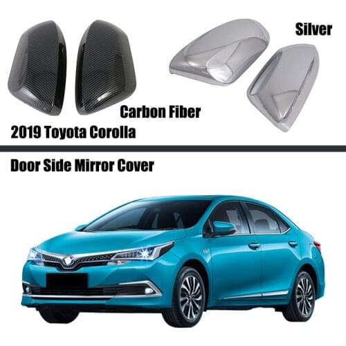 For Toyota Corolla 2019 2020 2021 Door Side Wing Mirror Cover Rear View Overlay Frame Panel Chrome Car Styling Accessories