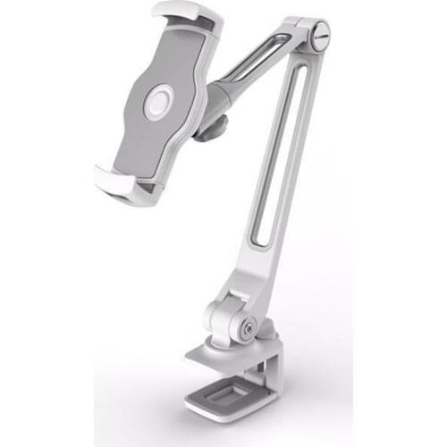 Desktop Buckle Type Tablet Stand Screen 360 Rotating Arm Multiple Rotation Lazy People Aluminum Holder for iPad iPhone 4-11 inch