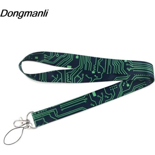 P4636 Dongmanli Chip Lanyards Keychain ID Card Pass Gym Mobile Phone Badge Key Ring Holder Neck Straps Accessories