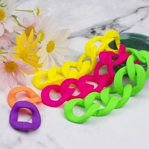35*40 Acrylic Resin Bag strap For Shoulder Bag Matte Handbag Chain Strap Belts Handles Chain Bag Wild Color Accessories