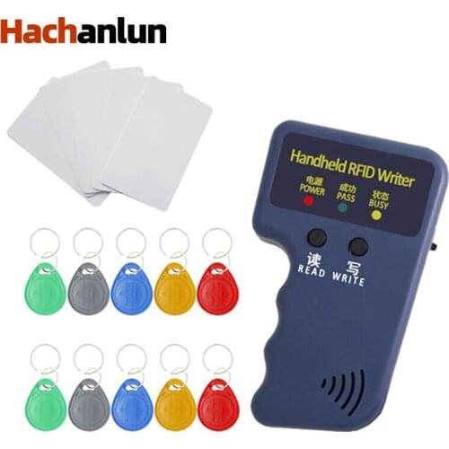 Handheld 125KHz RFID Duplicator Copier Writer Set Programmer Reader EM4305 T5577 Rewritable+ 5 writable tags Set