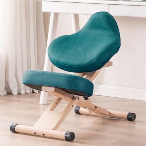 YDM-1455-2 Solid Wood Kneeling Posture Correction Chair Lifting Office Home Decoration Chair With Foot Pedal Multi-Purpose Chair