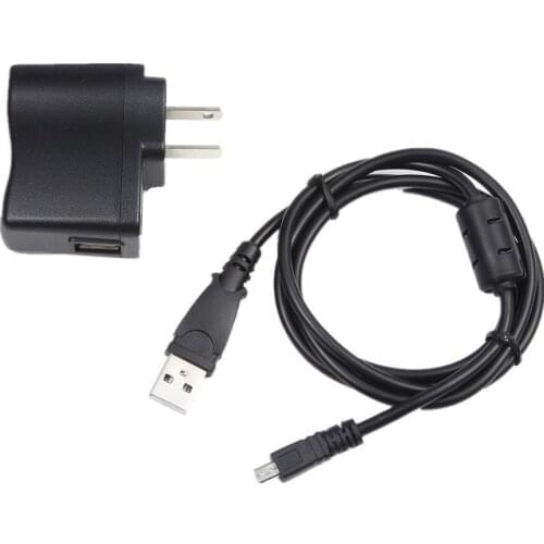 USB AC/DC Power Adapter Camera Battery Charger + PC Cord For Nikon Coolpix S6500