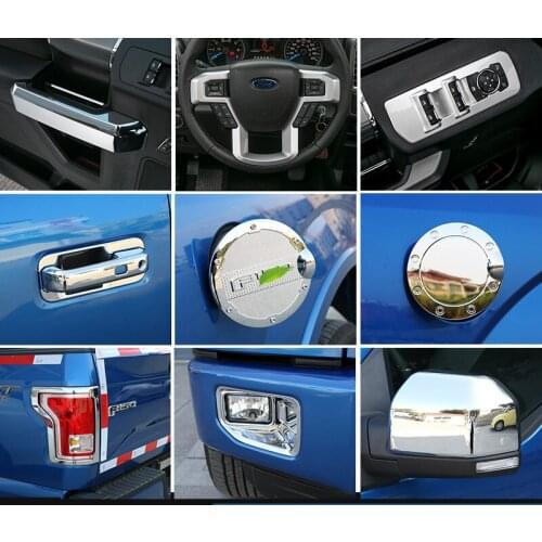 Exterior Door Handle Steering Wheel Window Switch Code Button Trunk Frame Tank Cover For Ford Raptor F150 AAA039A