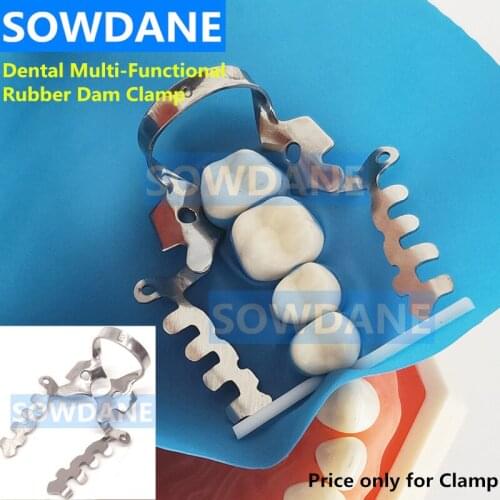 3 pcs New Dental Multi-functional Rubber Dam Clamps Dental Special Clips Clip Stainless Steel Dentist Ortho Instrument