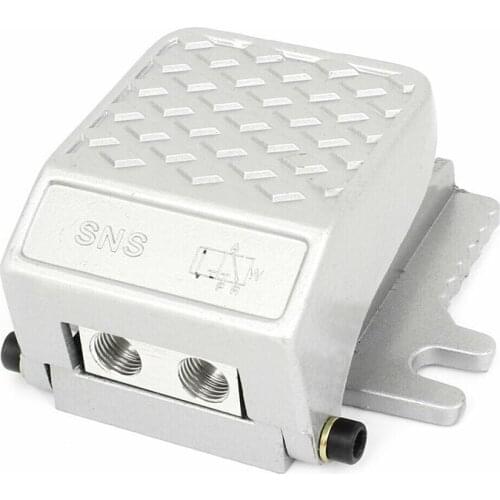 1pc Foot Press Control 1/4BSPT Threaded 2-Position 3-Way Air Pneumatic Foot Pedal Valve Manual Power Air Media Direct Type