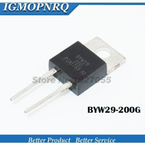 10pcs BYW29-200 TO220-2 BYW29E-200 BYW29 TO-220 BYW29-200G 8A 200V Fast recovery rectifier diode new