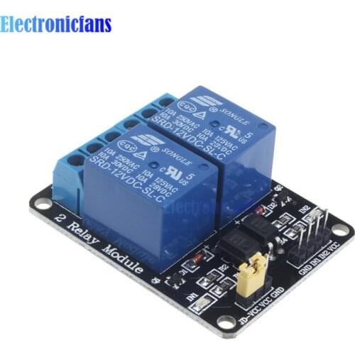 12V 2-Channel 2 Channel Relay Module Shiled Relay Expansion Board Low Level Triggered For Arduino ARM PIC AVR DSP Electronic