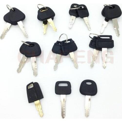 2Pcs Excavator Backhoe Dozer Heavy Equipment Keys Tools Part Accessories