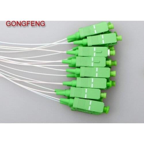 2pcs HOT NEW Steel Tube 1x16 Differential Mini Blockless SC/APC Connector 1*16 Fiber Optic PLC Splitter Wire harness Wholesale