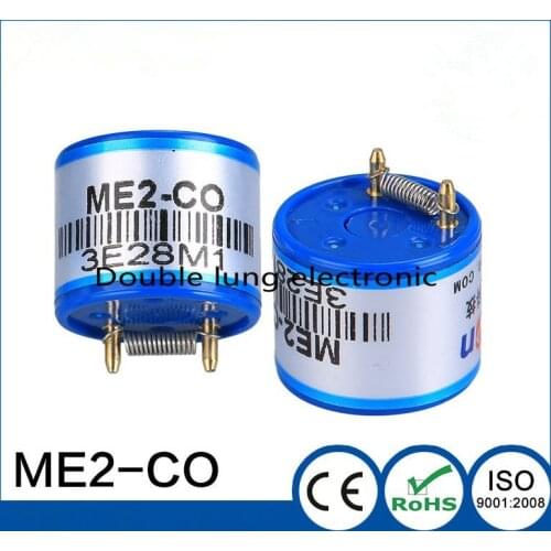 2pcs/LOT ME2-CO Industrial Carbon Monoxide Meter for CO Detector using electrochemical CO cells Monoxide Sensor For Gas Detector