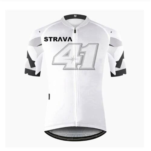 2021 Mens Custom STRAVA Color Sublimation Printing Shirt Zipper Cycling Short Sleeves Cycling Bike Jersey With Jersey Cycling