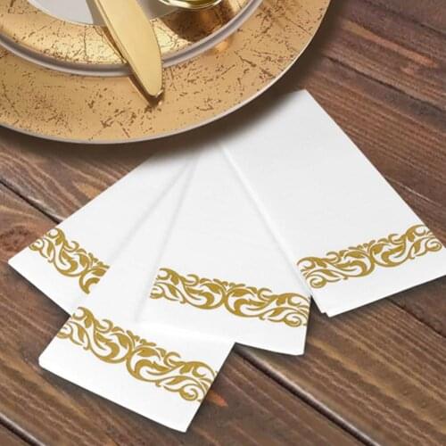 50Pcs Table Napkin Disposable Tissue Napkin Home Restaurant Dish Bowl Paper Towel Table Decor