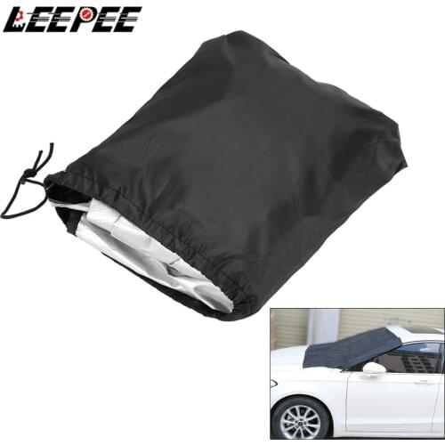 Car Auto Sun Protector Waterproof Dust Cover Strong Magnetic Silver Cloth Snow Sun Shade for Car Windscreen Front Windshield