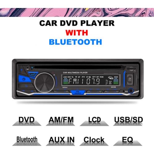 Car Radio Mp3 Player 1 Din 32G FM / AM 4-channel Audio Output Interface Clock/ EQ Seismic USB/ SD LCD Bluetooth/DVD/CD/AM/AUX/TF