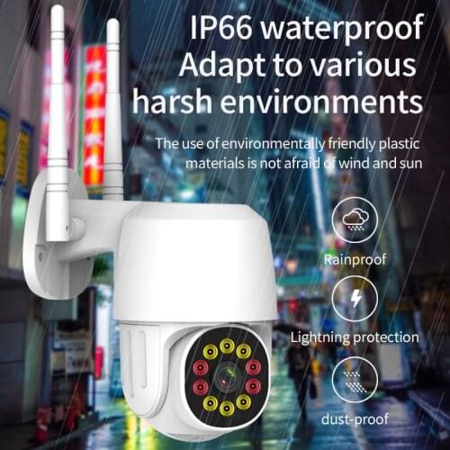 Outdoor ONVIF Two Way Audio P2P Camera WIFI 2 MP HD 1080P Cloud Storage Wireless PTZ IP Camera Speed Dome CCTV Security Cameras
