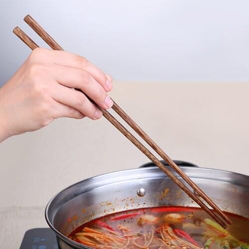 42cm Super Long Chopsticks Wooden Chopsticks Cook Noodles Deep Fried Hot Pot Chinese Style Food Sticks Kitchen Tools