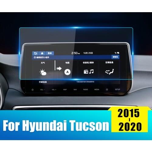 For Hyundai Tucson 2015 2016 2017 2018 2019 2020 Tempered Glass Car GPS Navigation Screen Protector Film LCD Sticker Accessories